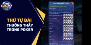 Thứ tự bài thường thấy trong game Poker tại cổng game