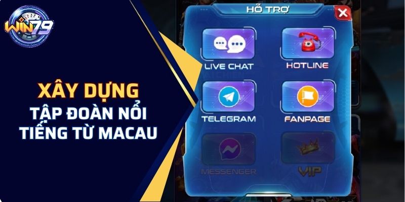 Cổng game được xây dựng bởi tập đoàn cá cược nổi tiếng từ Macau. 